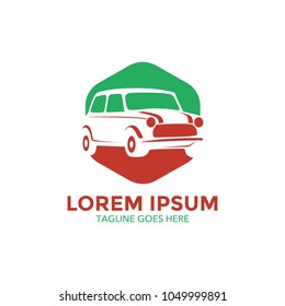 classic car logo. vector illustration. unique
