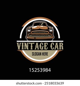 classic car logo, vintage car logo