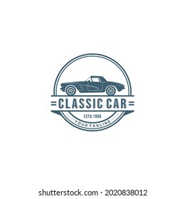 German Classic Car Auto Retro Oldtimer Vintage style foil club sticker