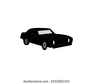 Classic car, old model line art image - design illustration eps.....