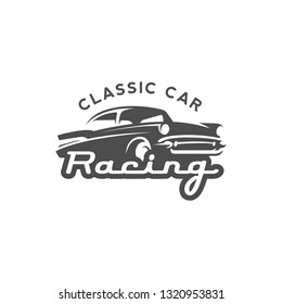 Classic Car Racing Emblem, Logo