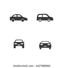 Classic car. Retro car icon vector sign isolated for graphic and web design. car transportation symbol template color editable on white background.