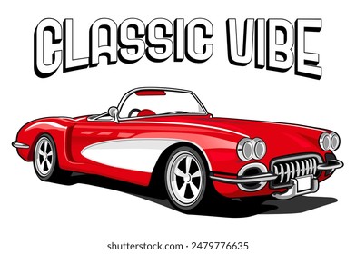 classic car show party logo design icon vector	