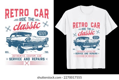 Camiseta clásica para automóviles, Imprimir para camisetas o etiquetas Motor a medida Vintage, ilustración americana para automóviles, servicio de reparación de garajes.Camiseta clásica para automóviles, Imprimir para camisetas o pegatinas Motor a medida Vintage,