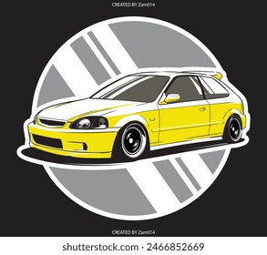 Classic car vector based on classic car. Giving nostalgic value