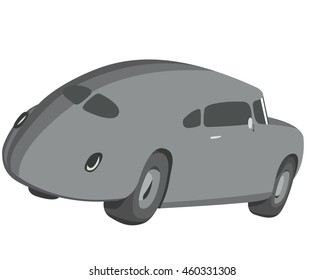 Classic car vector illustration isolated