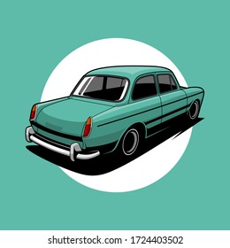 classic car vector illustration, very cool to use or print for you automotive lovers