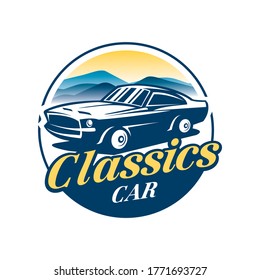 Classic Car Vector Logo Classic Car Stock Vector (Royalty Free ...