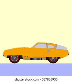 classic car vector, super car sport