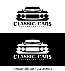 Classic Cars Logo Design Vector Stock Vector (Royalty Free) 2111656004