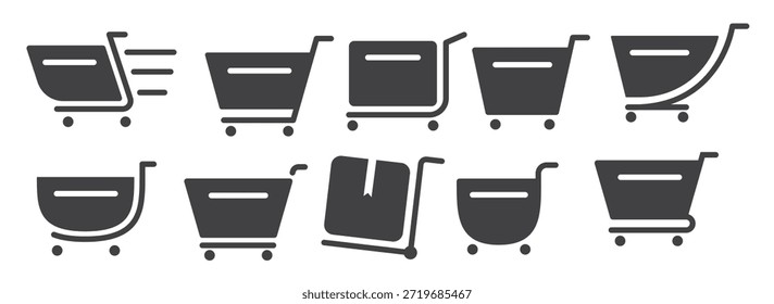 classic cart fill icon vector illustration
