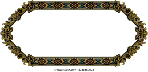 Classic Carved Frame Vector Design Can Be Used For Elements Or Wedding Invitations