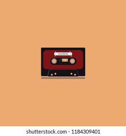 Classic Cassette Illustration