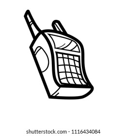 Classic Cellphone. Communication Icon in line art