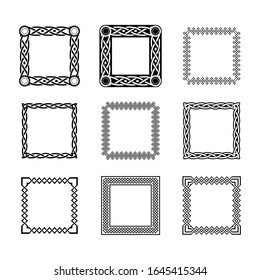 Classic Celtic Ornament Frame Vintage Border Art Decorative