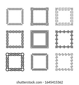 Classic Celtic Ornament Frame Vintage Border Art Decorative
