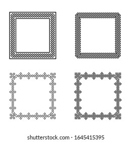 Classic Celtic Ornament Frame Vintage Border Art Decorative
