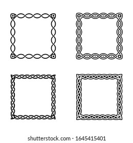 Classic Celtic Ornament Frame Vintage Border Art Decorative