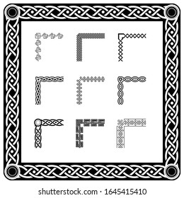 Classic Celtic Ornament Frame Vintage Border Art Decorative