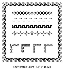 Classic Celtic Ornament Frame Vintage Border Art Decorative