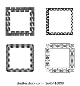 Classic Celtic Ornament Frame Vintage Border Art Decorative