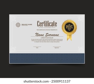 Classic certificate of achievement award template