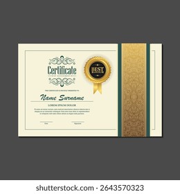 Modelo clássico de prêmio de certificado de conquista