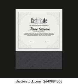 Modelo clássico de prêmio de certificado de conquista