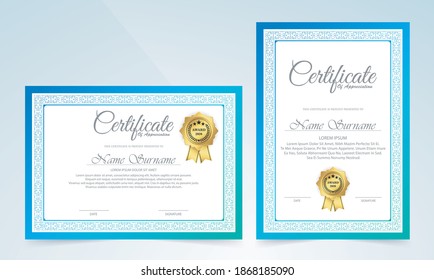 Classic Certificate With Frame Design