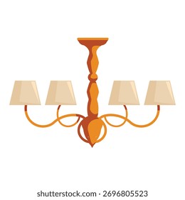 Lustre clássico espaço iluminando, adicionando um toque de elegância e sofisticação ao design de interiores
