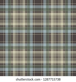 Classic check plaid seamless pixel pattern. Vector illustration.
