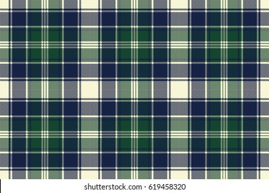 Classic check plaid seamless pixel fabric texture. Vector illustration.
