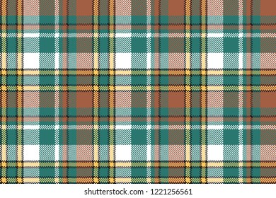Classic check tartan seamless pattern. Vector illustration.