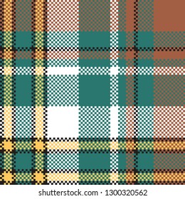 Classic check tartan seamless pattern. Vector illustration.