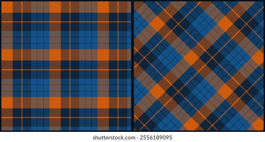 Classic checker buffalo plaid seamless pattern vector. Background graphic tartan check fashion design use for print, texture, cloth, fabric, flannel.