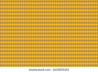 classic checkerboard pattern diamond yellow with strip white line. Lumberjack or flanel pattern, paper pattern, seamless plaid pattern vector. Retro background fabric. Vintage checkered color 