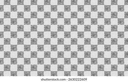 classic checkerboard pattern, wood grain pattern black and white with grey background, paper pattern, seamless plaid pattern vector. Retro background fabric. Vintage checkered color geometric texture,