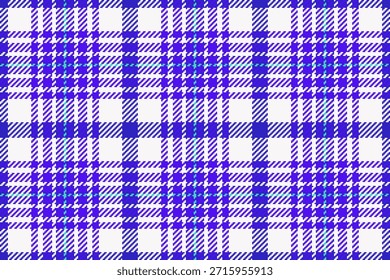 Patrón clásico a cuadros en tonos azules vibrantes sobre un fondo limpio. Diseño textil atemporal para moda, interiores, fondos o proyectos creativos que necesiten un toque de estilo.