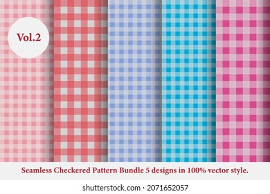 classic checkered pattern Vol.2,checkered pattern,Argyle vector, which is tartan,Gingham pattern,Tartan checked plaids,seamless fabric texture in retro style,abstract colored pattern