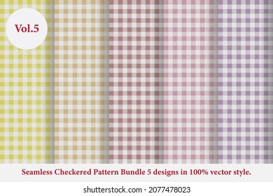 classic checkered pattern Vol.5,checkered pattern,Argyle vector, which is tartan,Gingham pattern,Tartan checked plaids,seamless fabric texture in retro style,abstract colored pattern