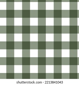 Classic checkered seamless pattern. Geometric gingham background. Autumnal color. Vector illustration, flat design