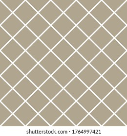 Classic Checkers Geometric Vector Repeat Seamless Pattern Neutral Beige / Taupe
