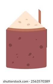 Classic cheesecake slice vector illustration
