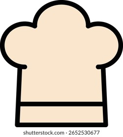 Classic Chef Hat Vector Illustration