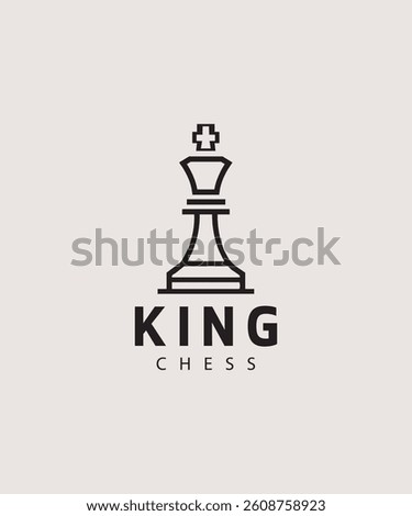 Classic Chess vector logo design