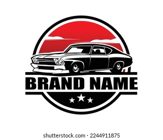 classic chevy camaro car logo silhouette. best side view for badge, emblem, concept, sticker design. available in eps 10. svg