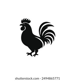 Classic Chicken Vector Design Silhouette