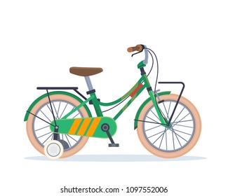 Classic Children Tricycle Bicycle Illustration