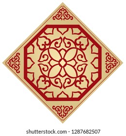 The Classic Chinese Background, The Window Frame Decoration 