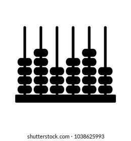 Classic Chinese Calculator Vector Icon. Education Logo Template